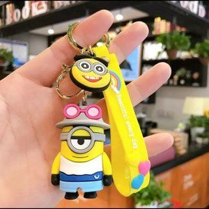 Cute Cartoon Keychains Pendant Selicone